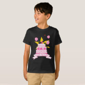T-shirt Gâteau d'anniversaire de 3 ans (Devant entier)