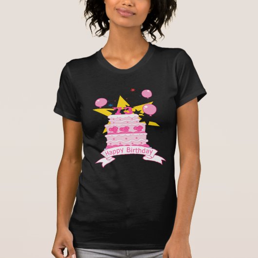 T-shirt Gâteau d'anniversaire de 73 ans (Devant)