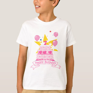 T-shirt Gâteau d'anniversaire de 7 ans