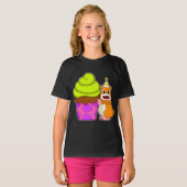 T-shirt Gâteau d'anniversaire de hamster (Devant entier)