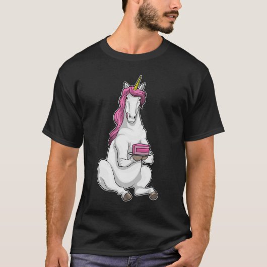 T-shirt Gâteau d'anniversaire de la licorne (Devant)