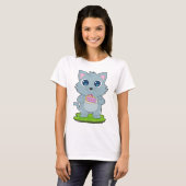 T-shirt Gâteau de chat (Devant entier)