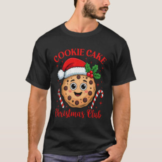 T-shirt Gâteau de Cookie Club de Noël Coquette Nœud Papill