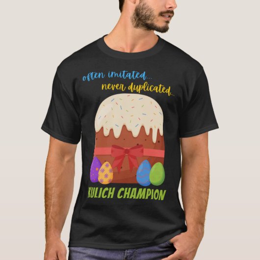 T-shirt Gâteau de croix de Pâques orthodoxe Champion Kulic (Devant)