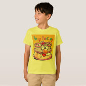 T-shirt Gâteau de joyeux anniversaire (Devant entier)
