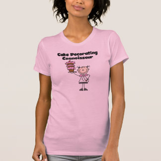 T-shirt Gâteau femelle décorant le connaisseur