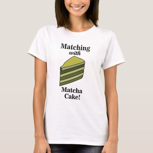 T-shirt Gâteau Matcha Nourriture Drôle (Devant)