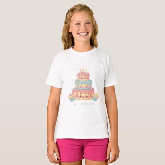 T-shirt Gâteau Mignon et Cupcakes (Devant entier)