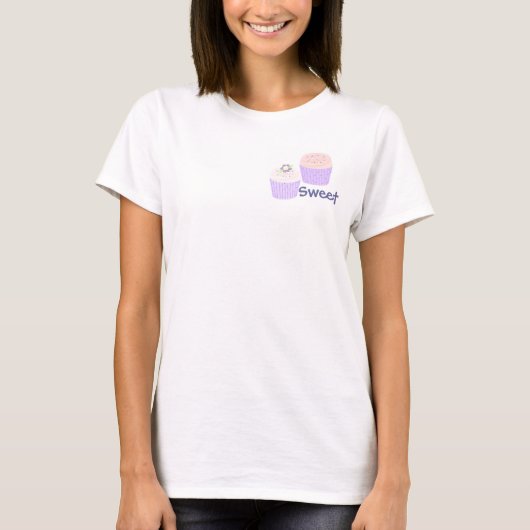 T-shirt Gâteaux Cupcakes Pastel (Devant)