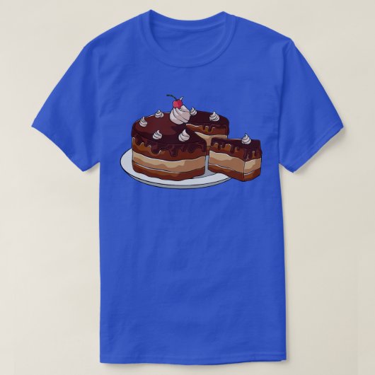 T-shirt Gâteaux de gâteau au chocolat (Design devant)