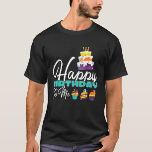 T-shirt Gâteaux d'Halloween Gâteau d'anniversaire Joyeux a