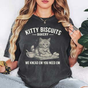 T-shirt Gâteaux pour chat drôle Biscuiterie Chat pétrissan