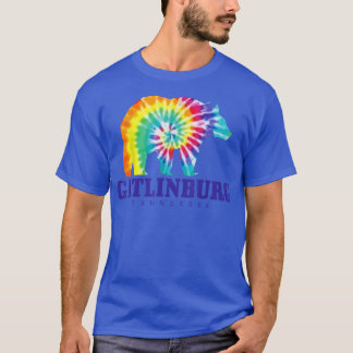 T-shirt Gatlinburg Tennessee Bear Tie Dye Vintage Retro