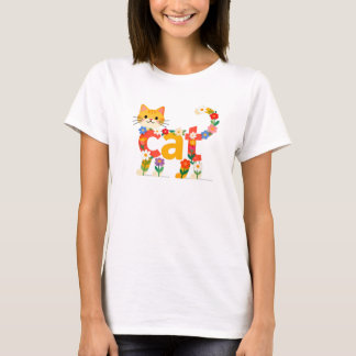 T-shirt Gato fofo pet animal