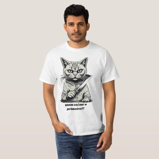 T-shirt gato mau (Devant entier)