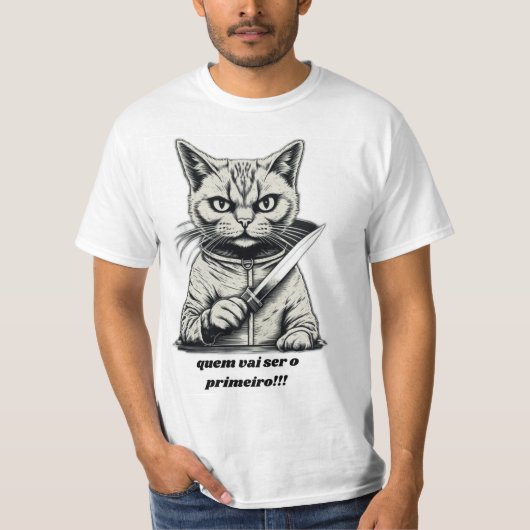 T-shirt gato mau (Devant)