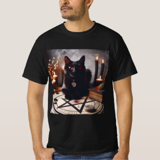 T-shirt Gato Satánico: El Guardián de la Oscuridad