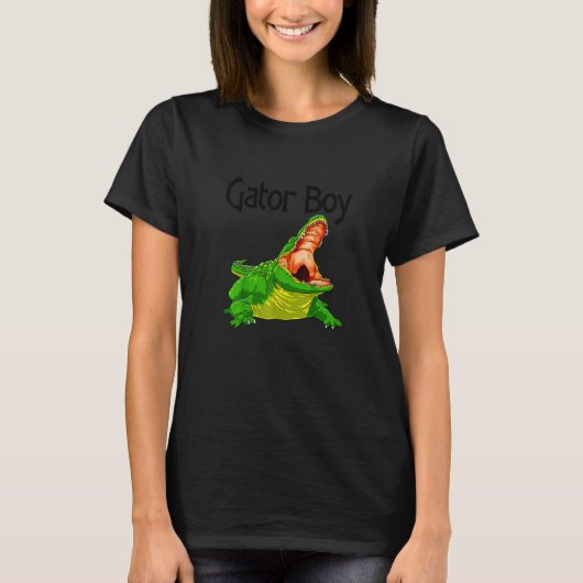 T-shirt Gator Boy Women Alligator (Devant)