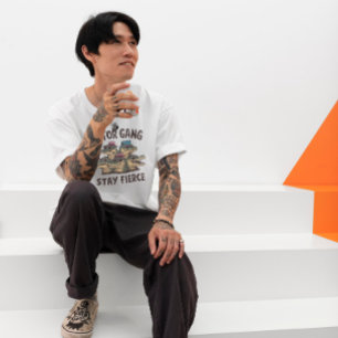 T-shirt Gator Gator en noir gras