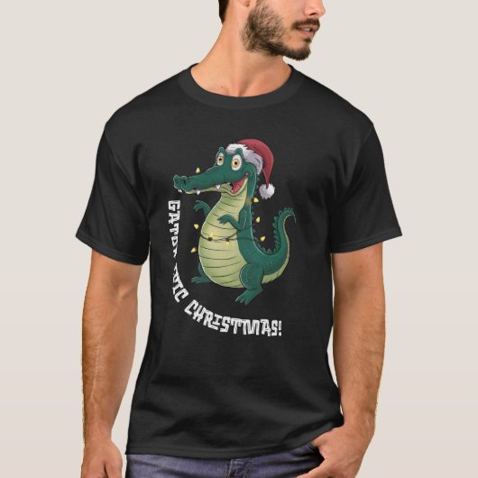 T-shirt Gator Ific Noël Alligator Noël (Devant)