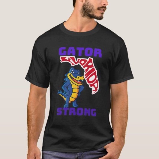 T-shirt Gator Strong Florida Alligator Crocodile Zoo Anima (Devant)
