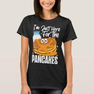 T-shirt Gaufre Enfants Je Suis Là Juste Pour Les Crêpes