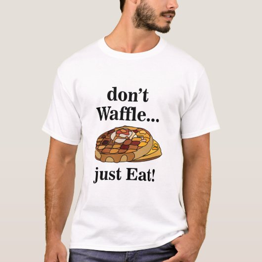 T-shirt Gaufres Nourriture Drôle (Devant)