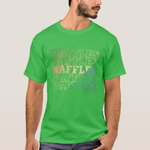 T-shirt Gaufres Petit-déjeuner Pâtisserie Snack Boulanger