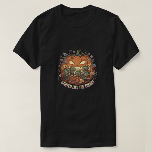 T-shirt Gavé comme la dinde (Design devant)