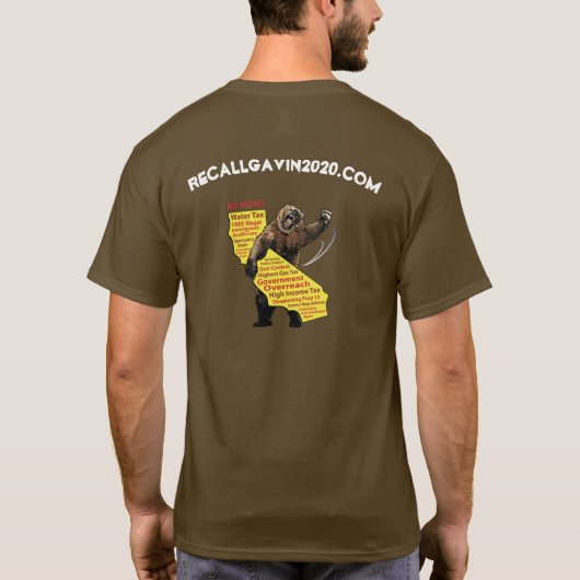 T-shirt Gavin n'est pas si brillant quand il parle (Dos)