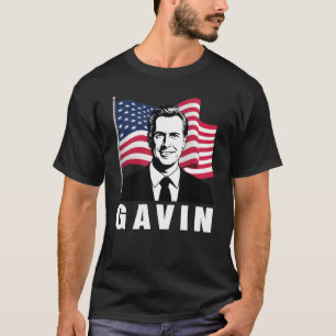 T-shirt Gavin Newsom 2028 pour le président 48 American Fl