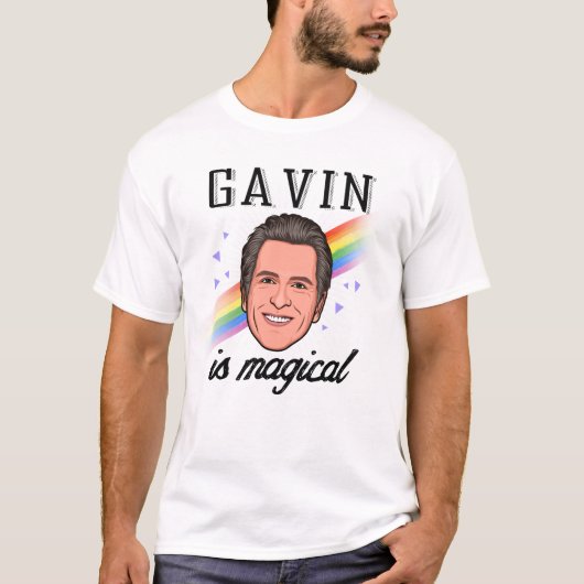 T-shirt Gavin Newsom est magique (Devant)