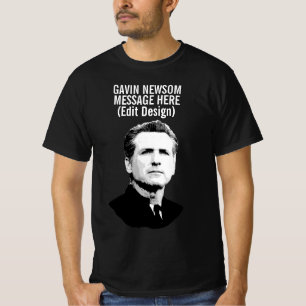 T-shirt Gavin Newsom personnalisé