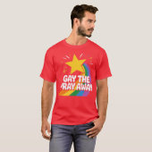 T-shirt Gay away Pray Away (Devant entier)