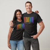 T-shirt Gay Barcode California Pride LGBTQ Trendy Rainbow  (Unisexe)