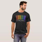 T-shirt Gay Barcode Twink  Trendy Rainbow Pride Flag Month (Devant entier)