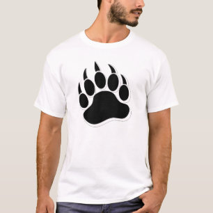 T-shirt Gay Bear claw Black and White 3D effecT - Chemise
