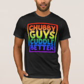 T-shirt Gay Bear Fierté Chubby Les gars Cuddle Mieux (Devant)