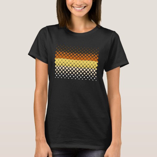 T-shirt Gay Bear Flag Argyle Gradient Diamonds Faded Pride (Devant)
