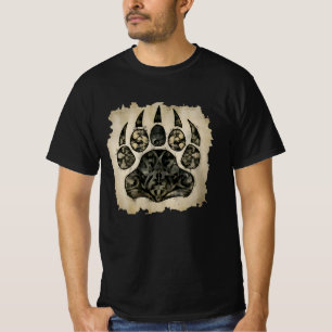 T-shirt Gay Bear Pride Cool en détresse Bear Paw HOT! !