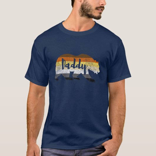 T-shirt Gay Bear Pride - Drapeau de l'ours de papa (Devant)