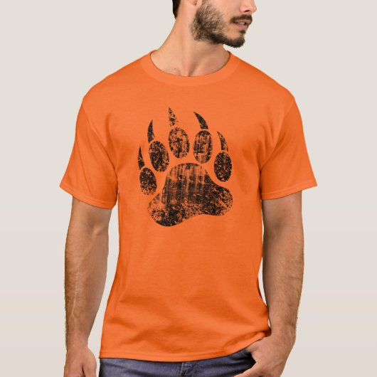 T-shirt Gay Bear Pride en détresse Oear Paw HOT! ! (Devant)