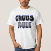 T-shirt Gay Chubby Chaser Chubs Règle (Devant)