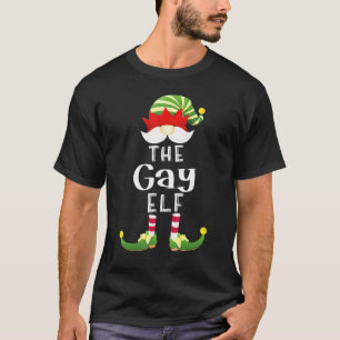 T-shirt Gay Elf Group Christmas Pajama Party