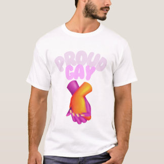 T-shirt Gay Fier