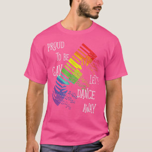 T-shirt Gay Fière Danse Pride Rainbow Piano