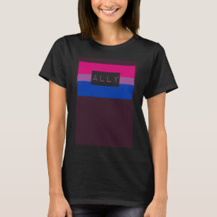 T-shirt Gay gai mignon LGBTQ Ally Bisexual Fierté Drapeau