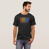 T-shirt Gay Geologist Pride Flag Barcode Queer Rainbow LGB (Devant entier)