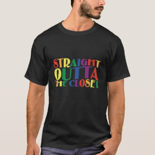 T-shirt Gay Juste En Face Du Closet Lgbt Retro Gay Pri
