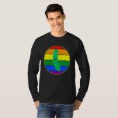 T-shirt Gay Légumes mignon Concombre Lgbtq Pride Stude Plu (Devant entier)